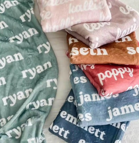 Personalized Minky Blanket