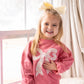 Applique Floral Bow Crewneck Sweatshirt