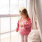 Applique Floral Bow Crewneck Sweatshirt