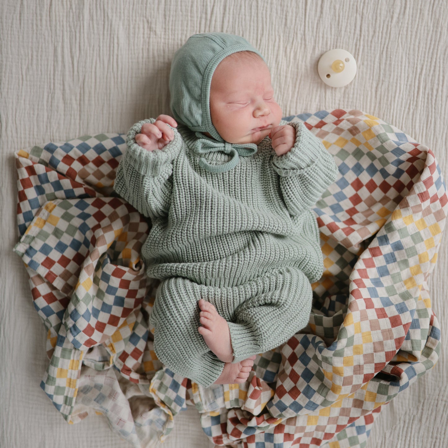 Organic Cotton Muslin Swaddle Blanket- Multiple Color Options