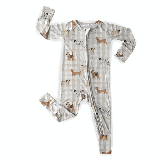 Checkered Dogs Bamboo Zippy