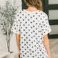 Pretty in Polka Oversized Drop Shoulder Tee