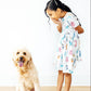 Puppy Pals Short Sleeve Pocket Twirl Dress