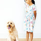 Puppy Pals Short Sleeve Pocket Twirl Dress