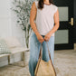 Quite Intimately Striped Muscle Tee in Brown