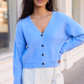 Kathryn Blue Long Sleeve Cardigan