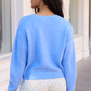 Kathryn Blue Long Sleeve Cardigan
