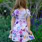 TS Print Lavender Girls Milk Silk Dress