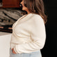 Requisite Request Surplice Crop Sweater