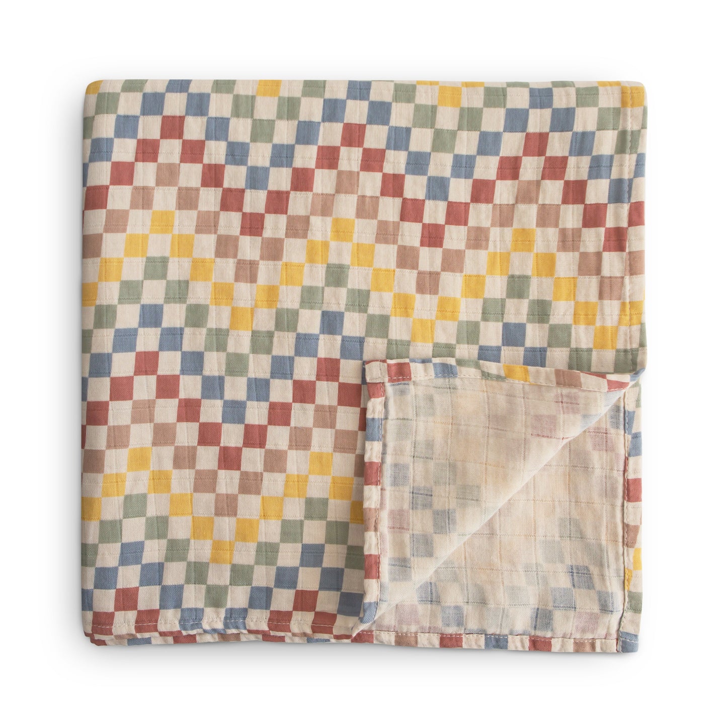 Organic Cotton Muslin Swaddle Blanket- Multiple Color Options