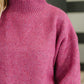 Right to the Core High Neck Pullover in Light Plum