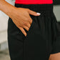 Rile Me Up High Waisted Shorts in Black