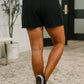 Rile Me Up High Waisted Shorts in Black