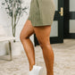 Rile Me Up High Waisted Shorts in Dusty Olive