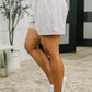Rile Me Up High Waisted Shorts in Light Grey