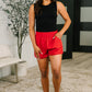 Rile Me Up High Waisted Shorts in Tomato
