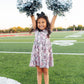 Cheer Short Sleeve Pocket Twirl Dress
