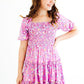 Playful Posy Smocked Ruffle Dress