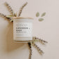 Lavender and Sage Soy Candle - White Jar - 11 oz