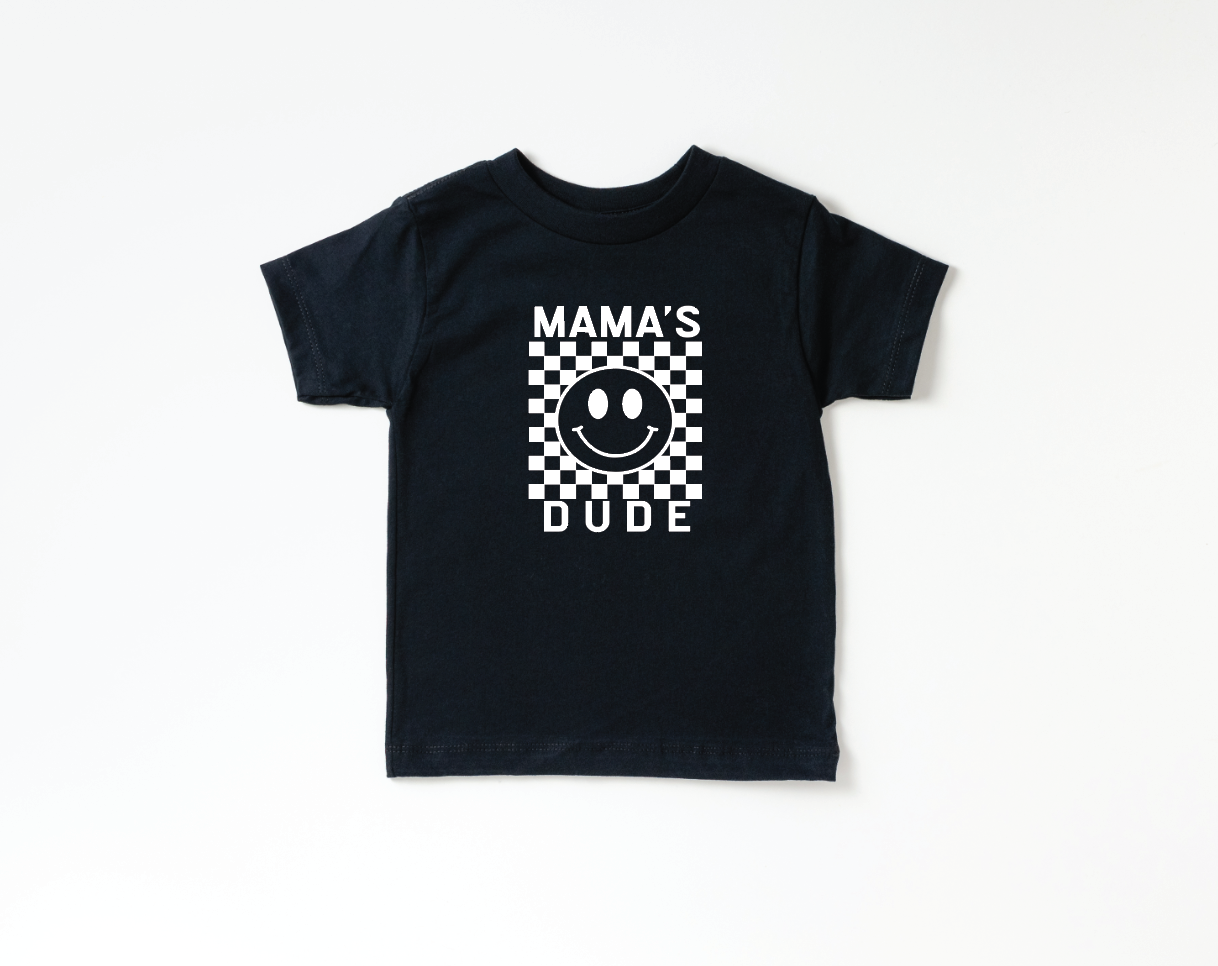 Mama's Dude Checkered Tee- 3 Colors