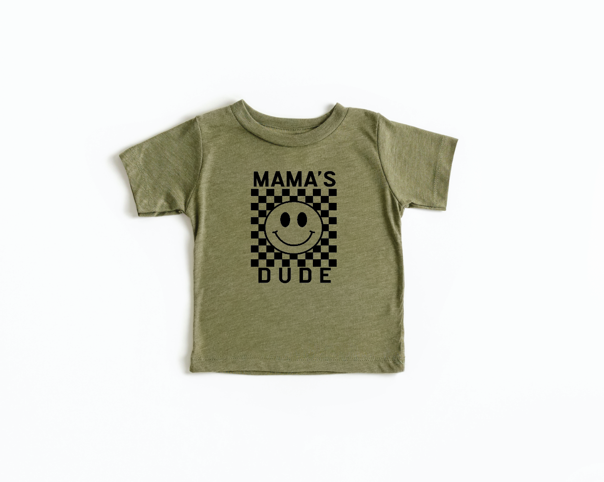 Mama's Dude Checkered Tee- 3 Colors