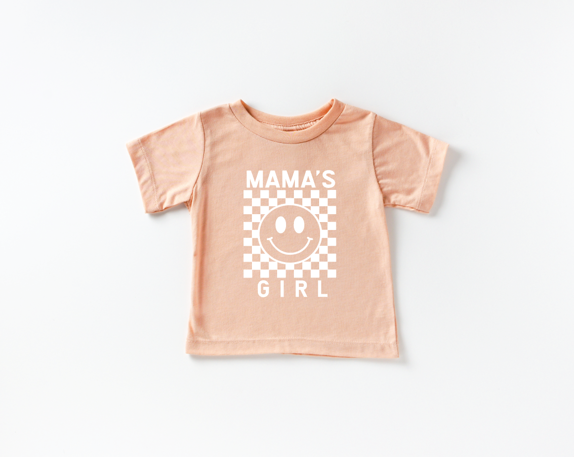 Mama's Girl Checkered Tee- 5 Colors