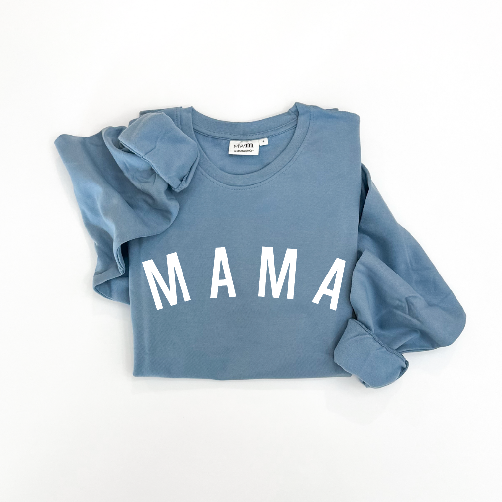 Mama Curved Adult Crewneck- 2 Colors