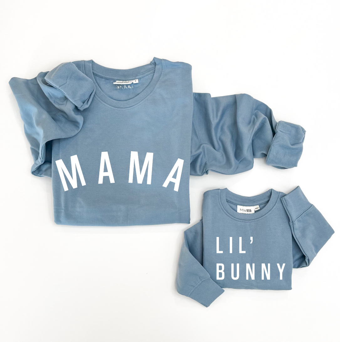 Mama Curved Adult Crewneck- 2 Colors