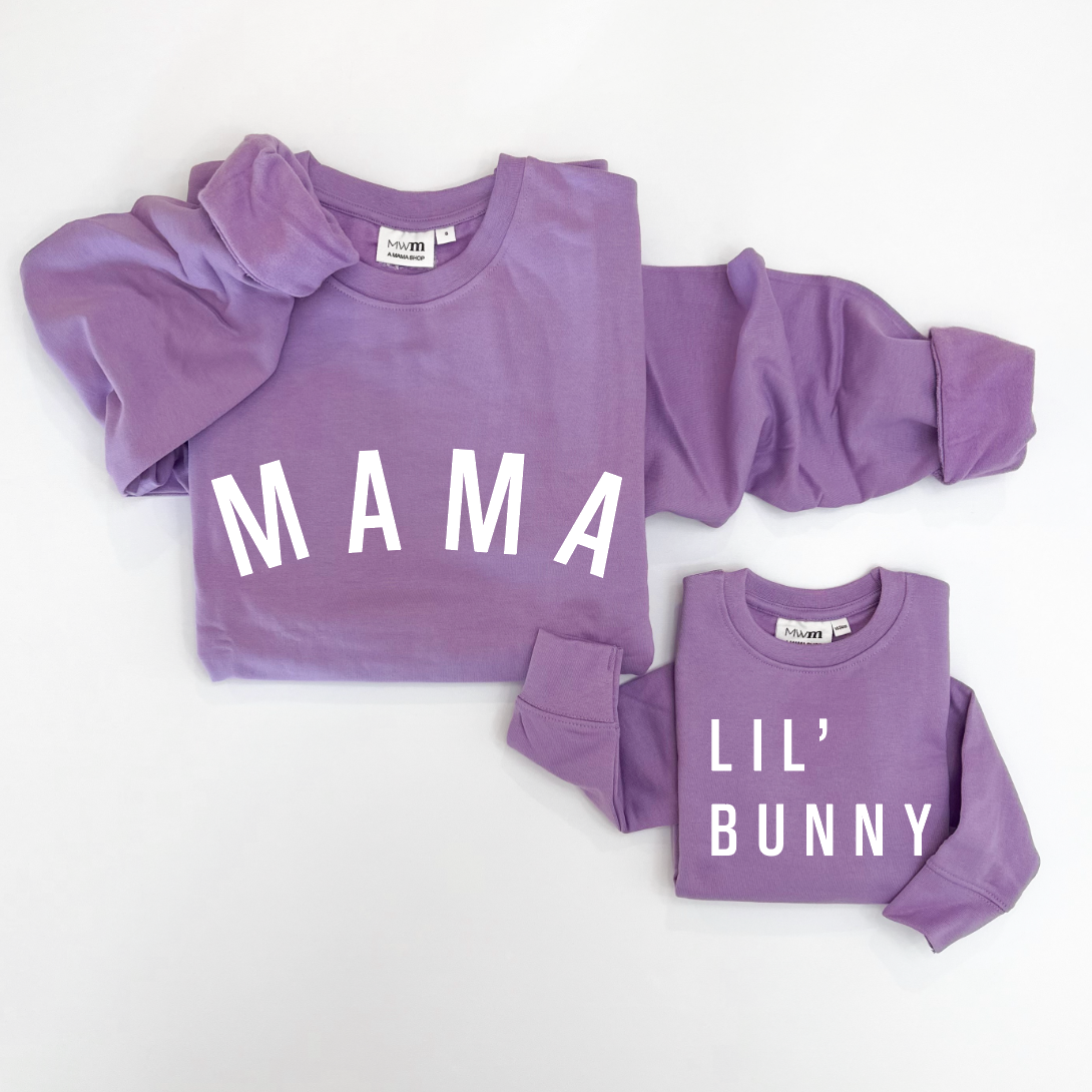Mama Curved Adult Crewneck- 2 Colors