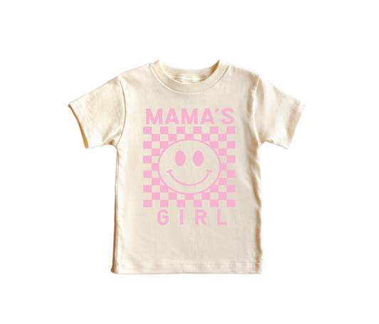 Mama's Girl Checkered Tee- 5 Colors