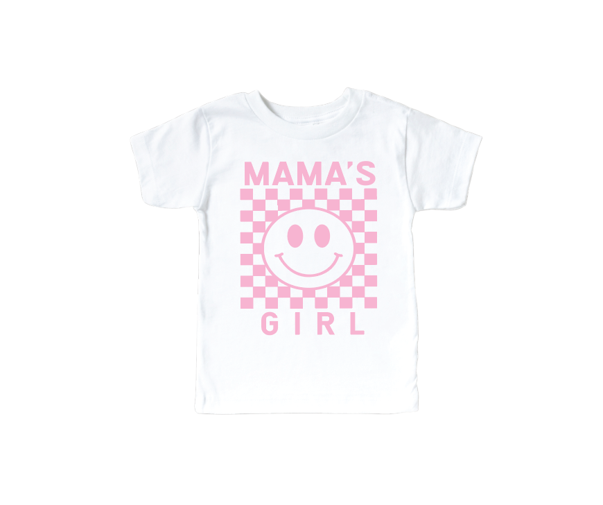 Mama's Girl Checkered Tee- 5 Colors