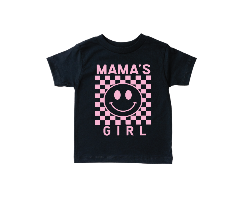 Mama's Girl Checkered Tee- 5 Colors