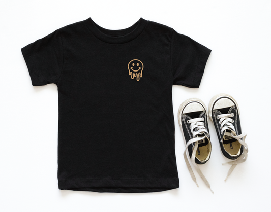 Drippy Smiley Pocket Style Tee- 2 Colors.