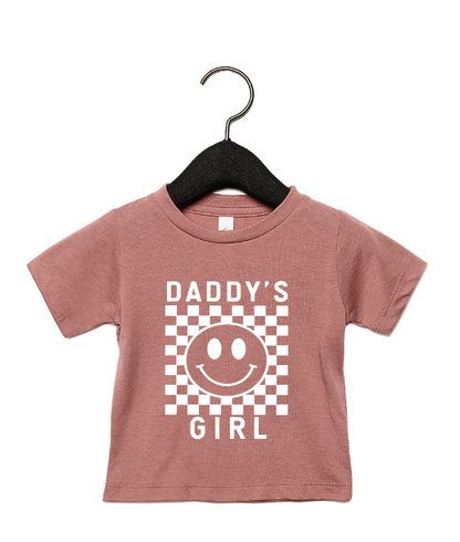Daddy's Girl Checkered Tee-3 Colors