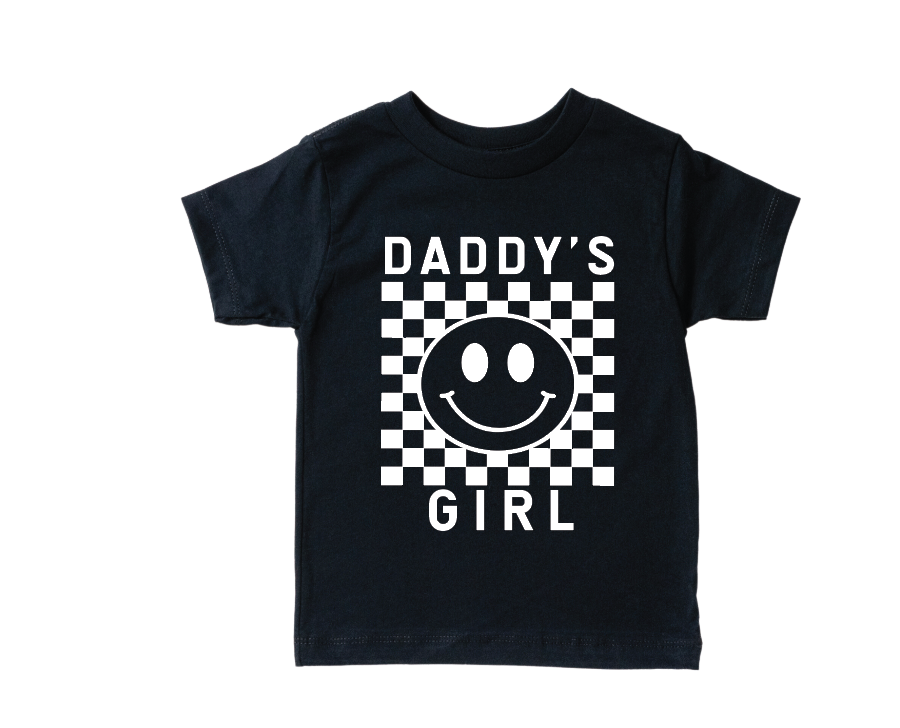 Daddy's Girl Checkered Tee-3 Colors
