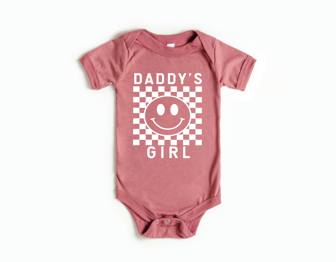 Daddy's Girl Checkered Onesie- 2 Colors