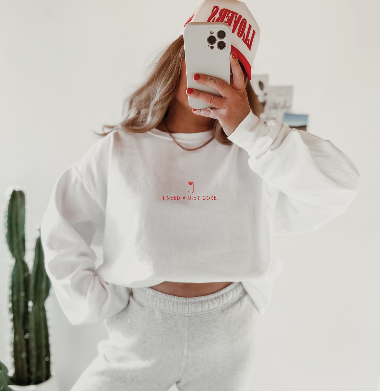 "I need a Diet Coke" Tee or Sweatshirt- 2 Colros
