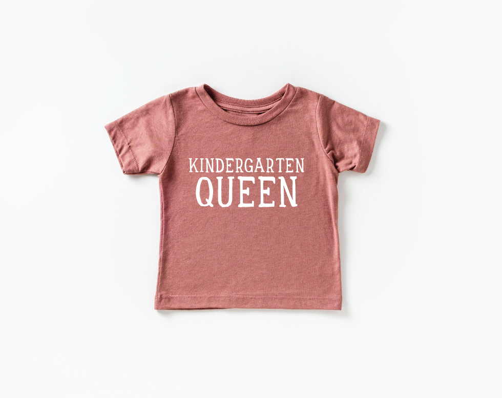 Kindergarten Queen Back to School Tee- 2 Colors