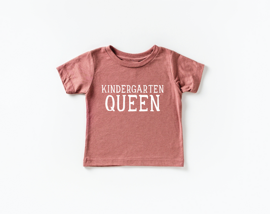 Kindergarten Queen Back to School Tee- 2 Colors