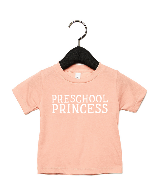 Preschool Princess Back to School Tee- 2 Colors
