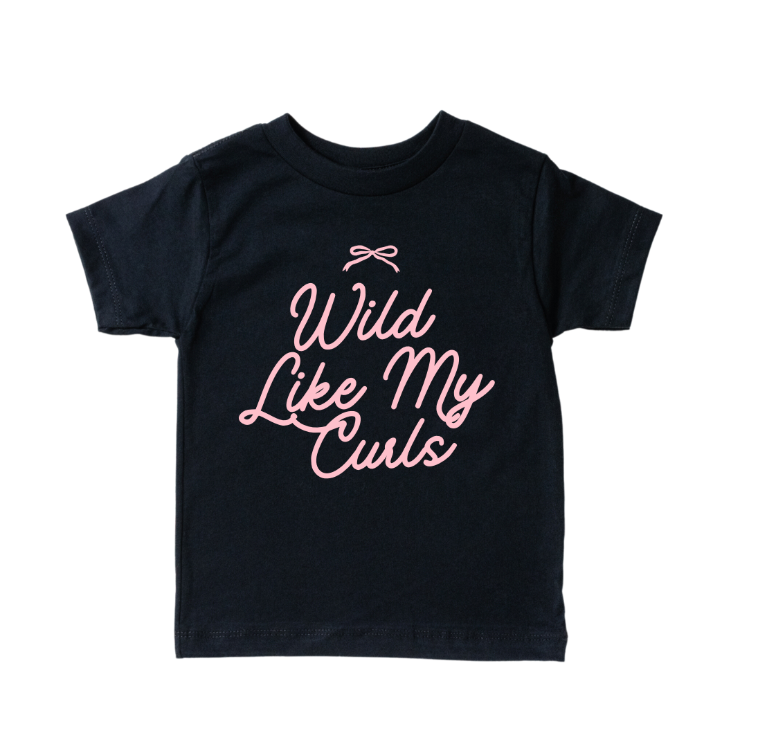 Wild Like My Curls Tee-2 Colors