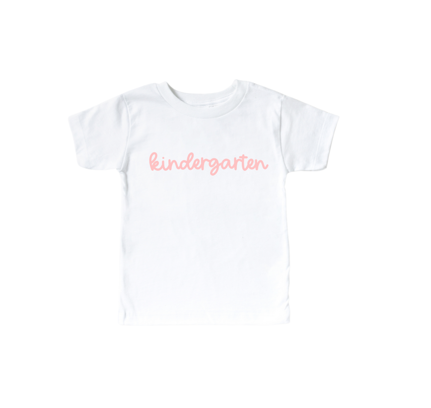 Kindergarten Girly Tee- 5 Colors