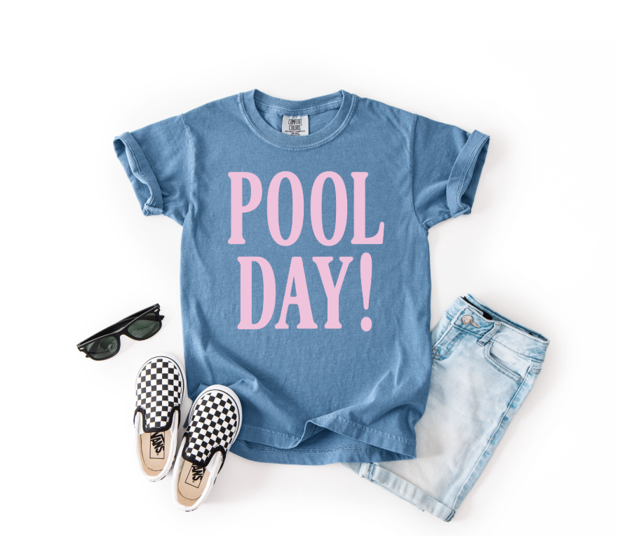 Pool Day! Girls Tee- 8 Colors