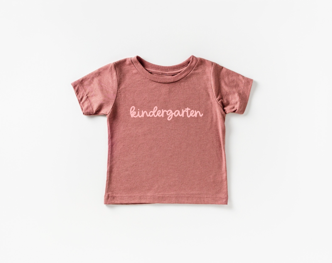Kindergarten Girly Tee- 5 Colors