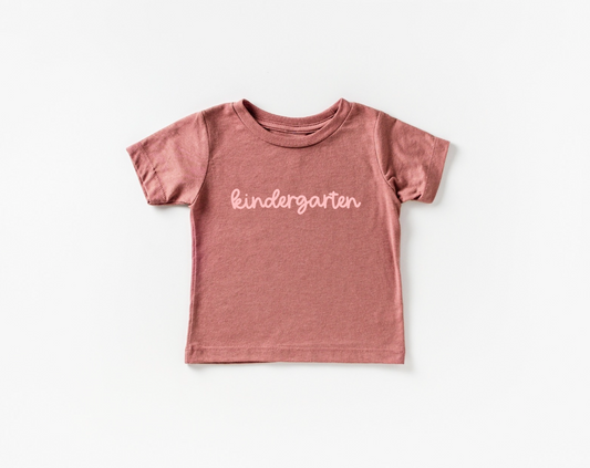 Kindergarten Girly Tee- 5 Colors