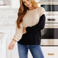 Split Decision Color Block Cargo Sleeve Top