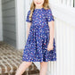 Star Bright Short Sleeve Pocket Twirl Dress