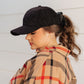 Lyla Sherpa Ball Cap in Black