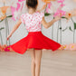 Sweet Strawberries Short Sleeve Ruffle Tee