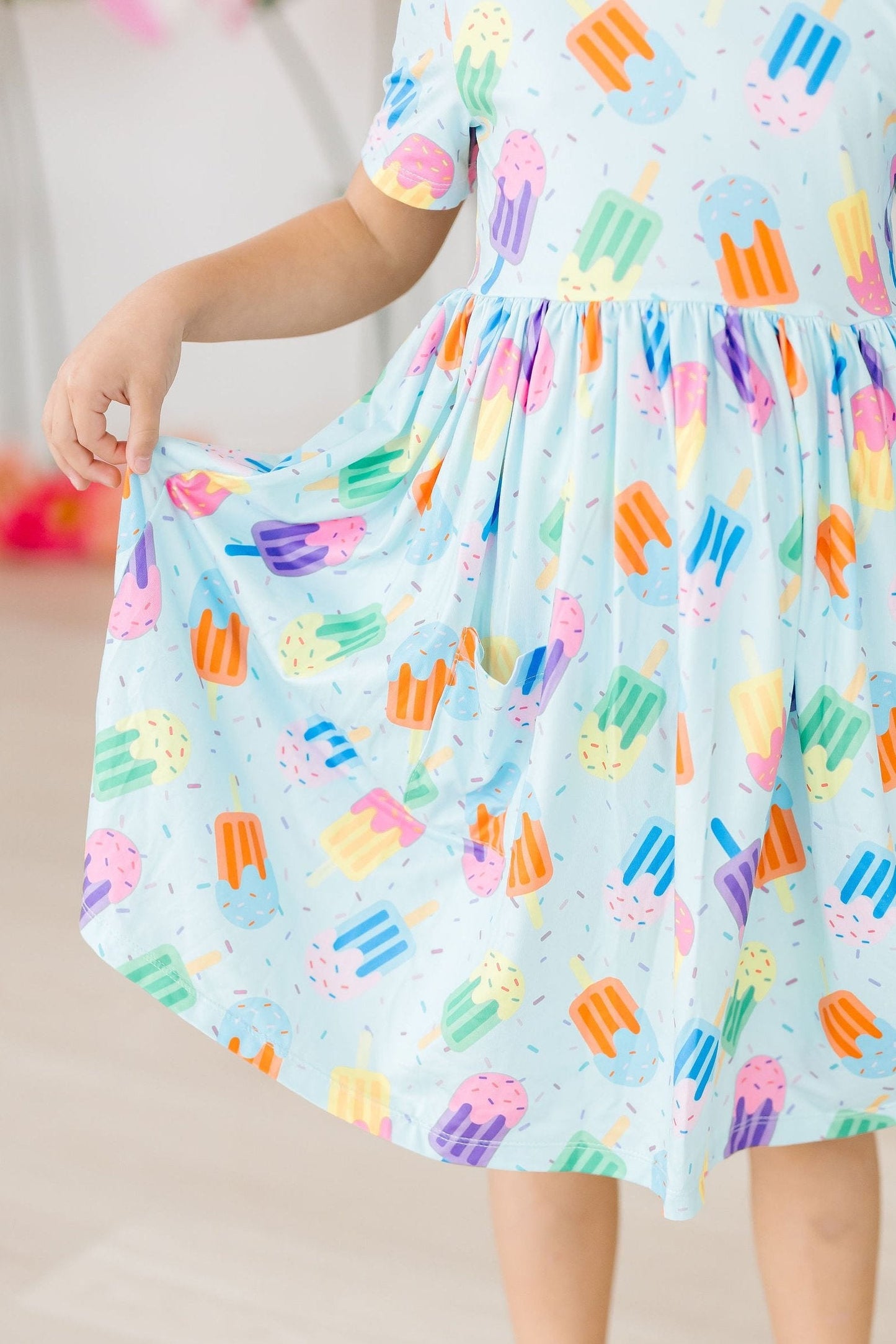Sweet Treat Short Sleeve Pocket Twirl Dress